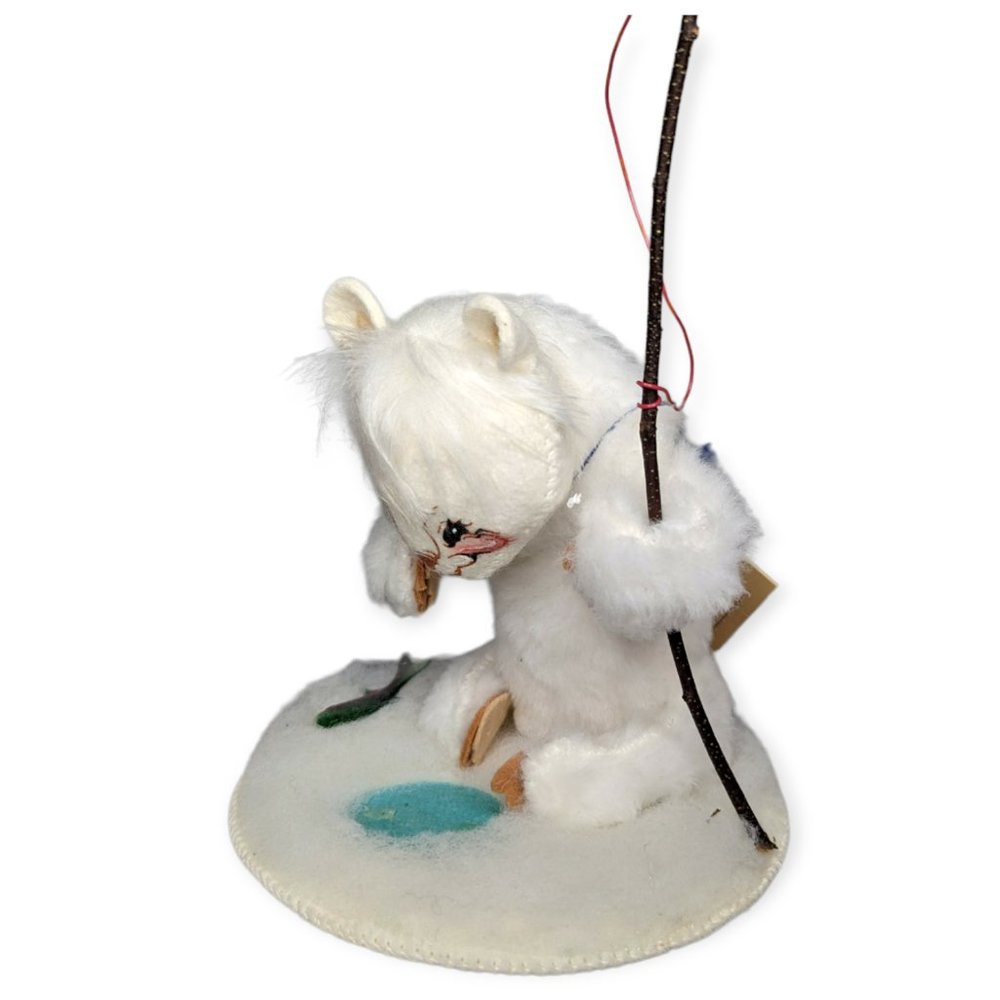 Vintage Annalee Winter Polar Bear Ice Fishing FIgure